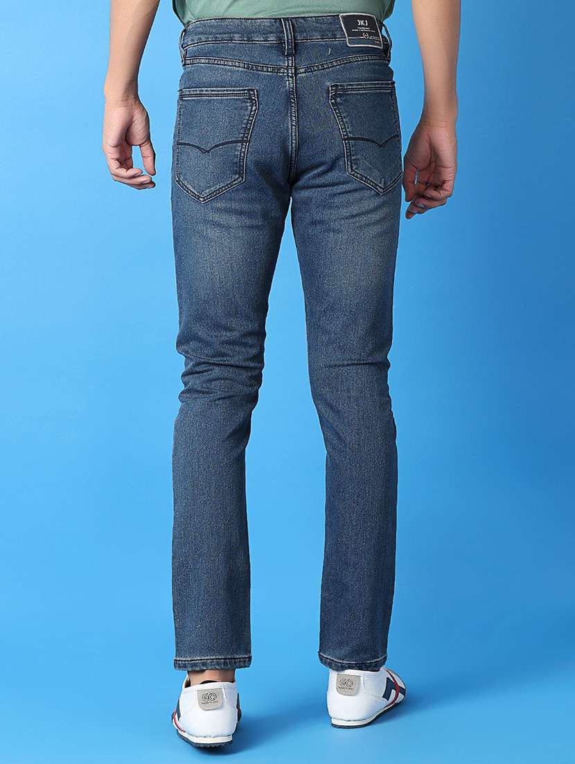 men mid rise plain jeans - 21382031 -  Standard Image - 3