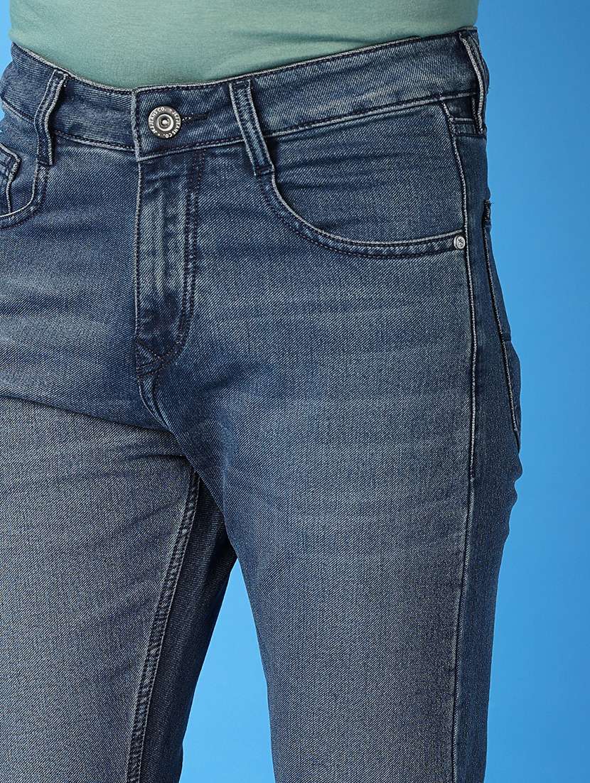 men mid rise plain jeans - 21382031 -  Standard Image - 5