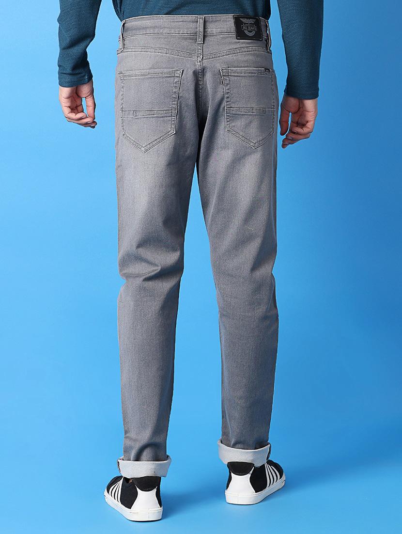 men mid rise plain jeans - 21382042 - Standard Image - 3