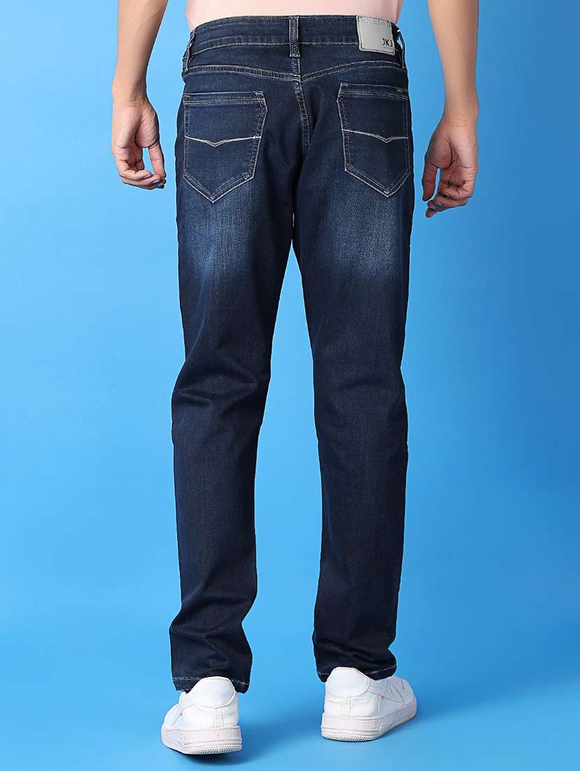 men mid rise plain jeans - 21382046 -  Standard Image - 3