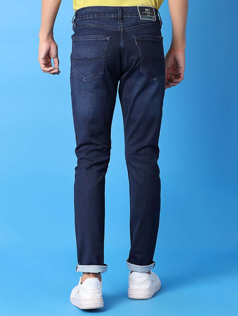 men mid rise plain jeans - 21382050 -  Standard Image - 3