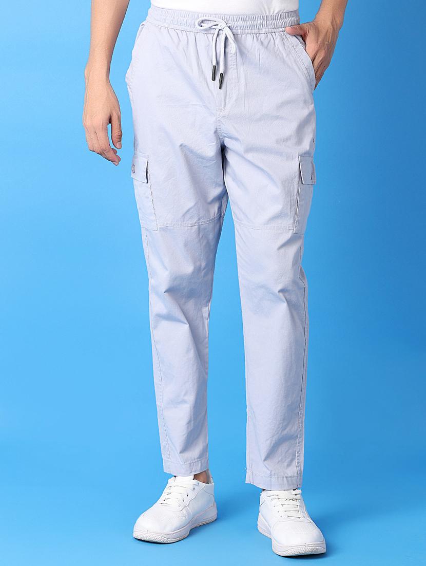 men purist blue solid cargo