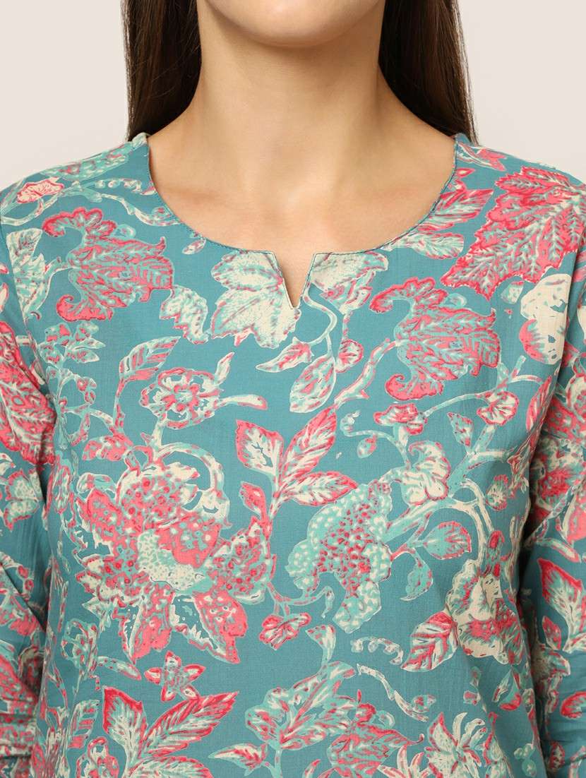 women printed pyjama nightwear set - 21382232 -  Standard Image - 5