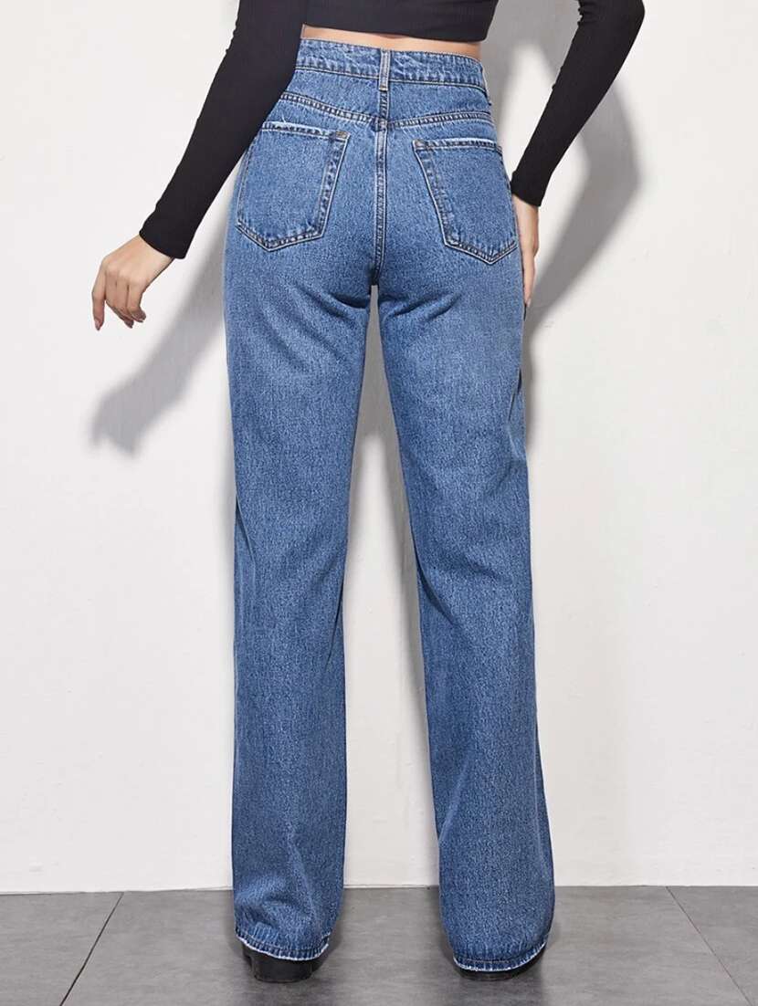 women blue denim jean - 21382257 - Standard Image - 3