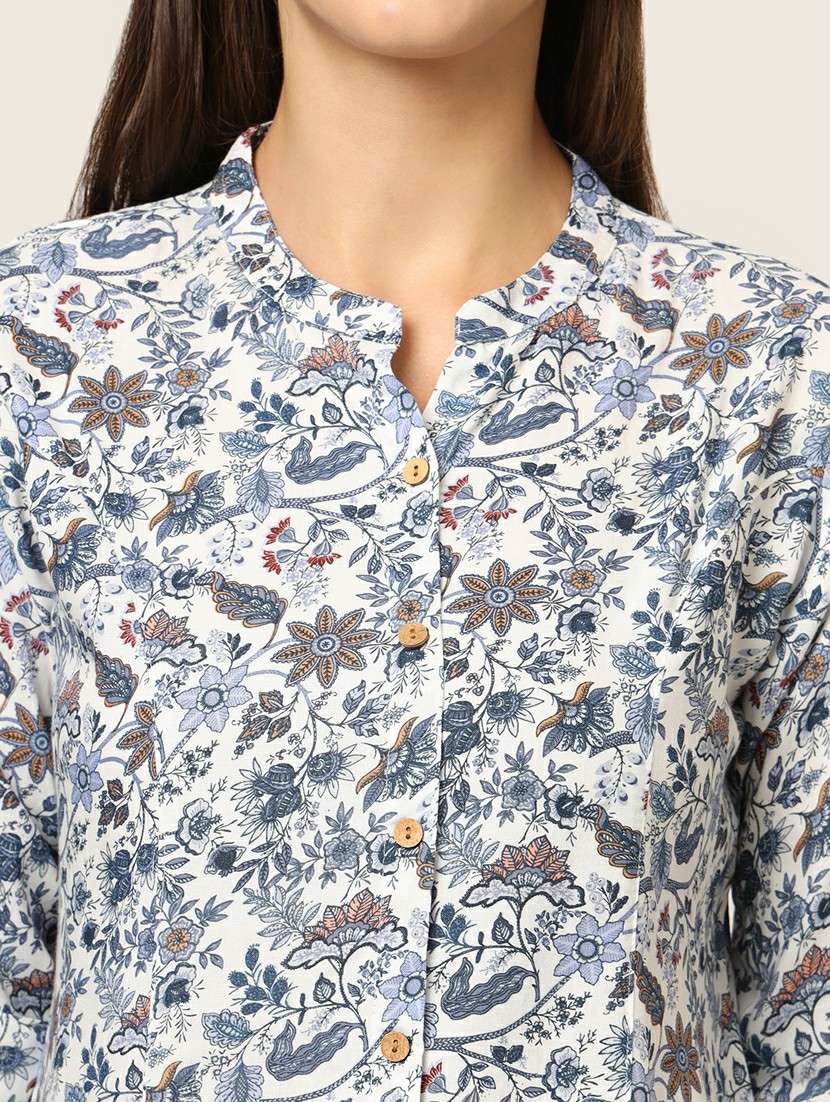 women florals printed a-line top - 21382261 - Standard Image - 5