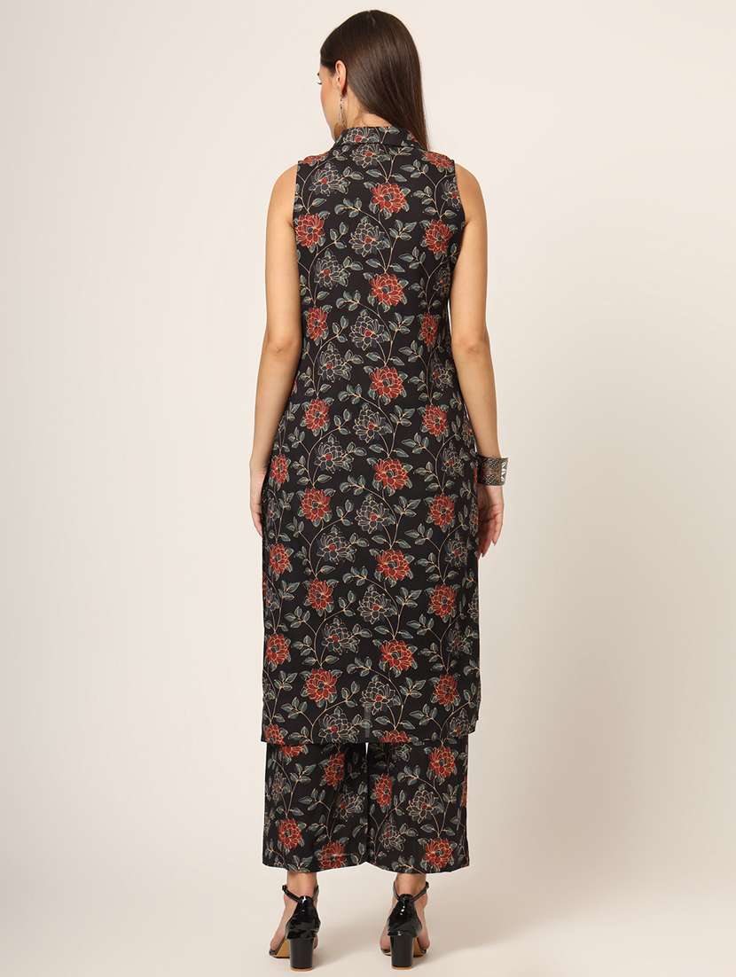 women floral printed kurta pant set - 21382403 - Standard Image - 3