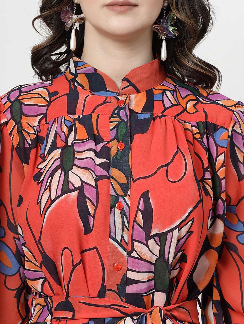 women printed fit & flare dress - 21382430 -  Standard Image - 5