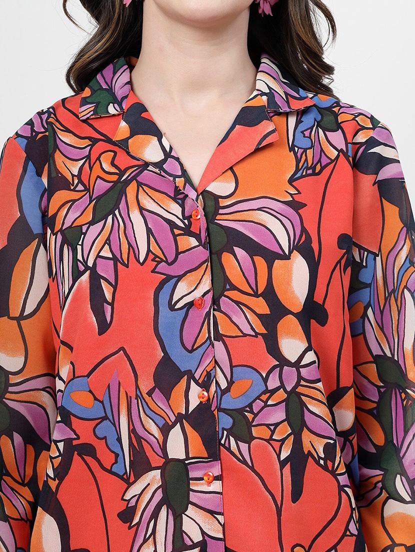 multicolored printed regular shirt - 21382580 - Standard Image - 5