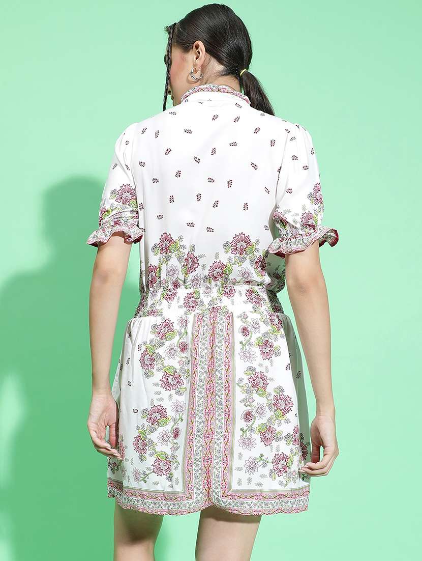 wome white viscose sheathdress - 21382648 -  Standard Image - 3