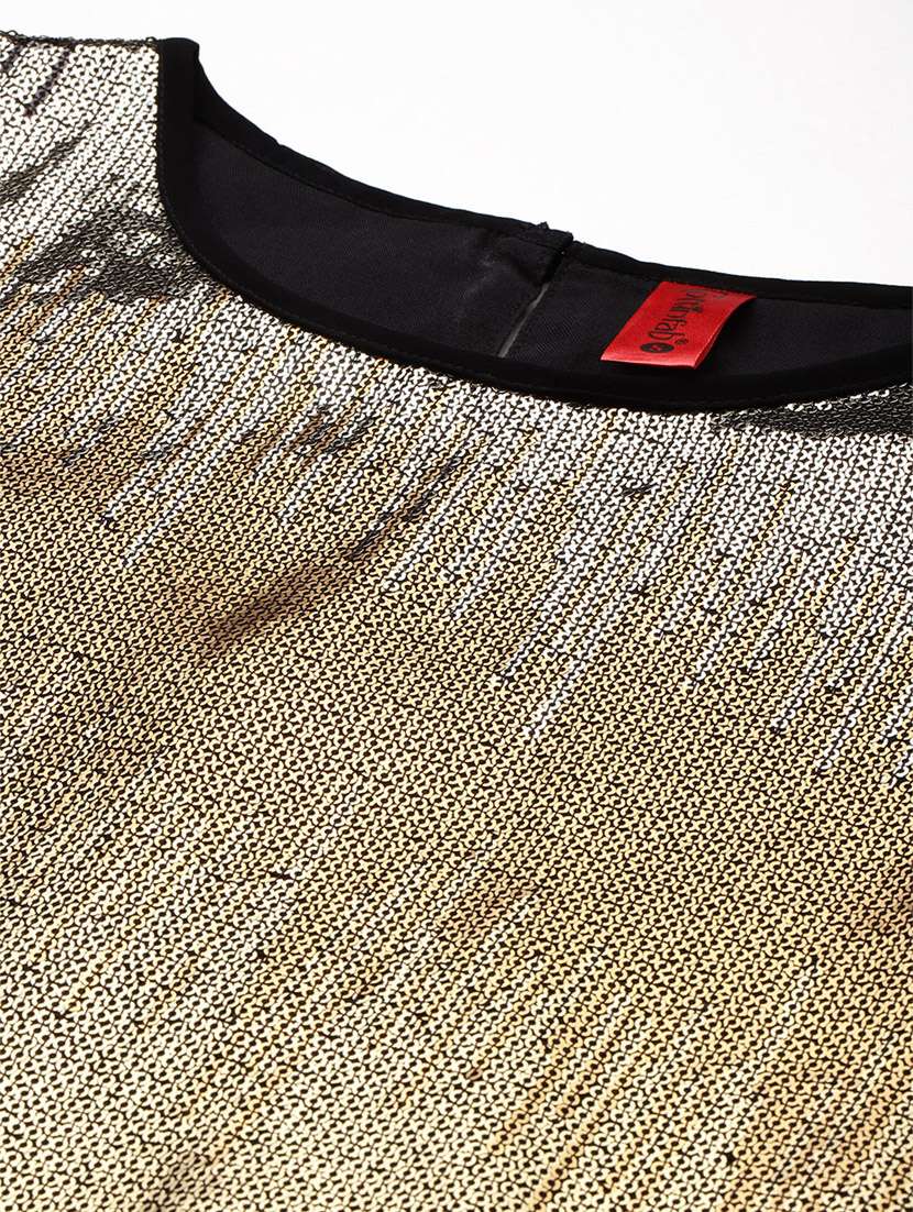 women black round neck a-line dress - 21382684 -  Standard Image - 5