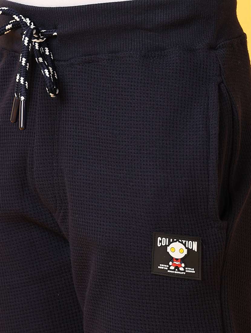 navy blue cotton casual jogger - 21382766 - Standard Image - 5
