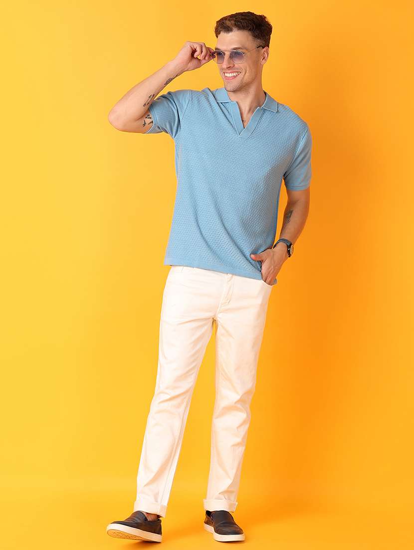 men solid short sleeves polo t-shirt - 21382777 -  Standard Image - 3