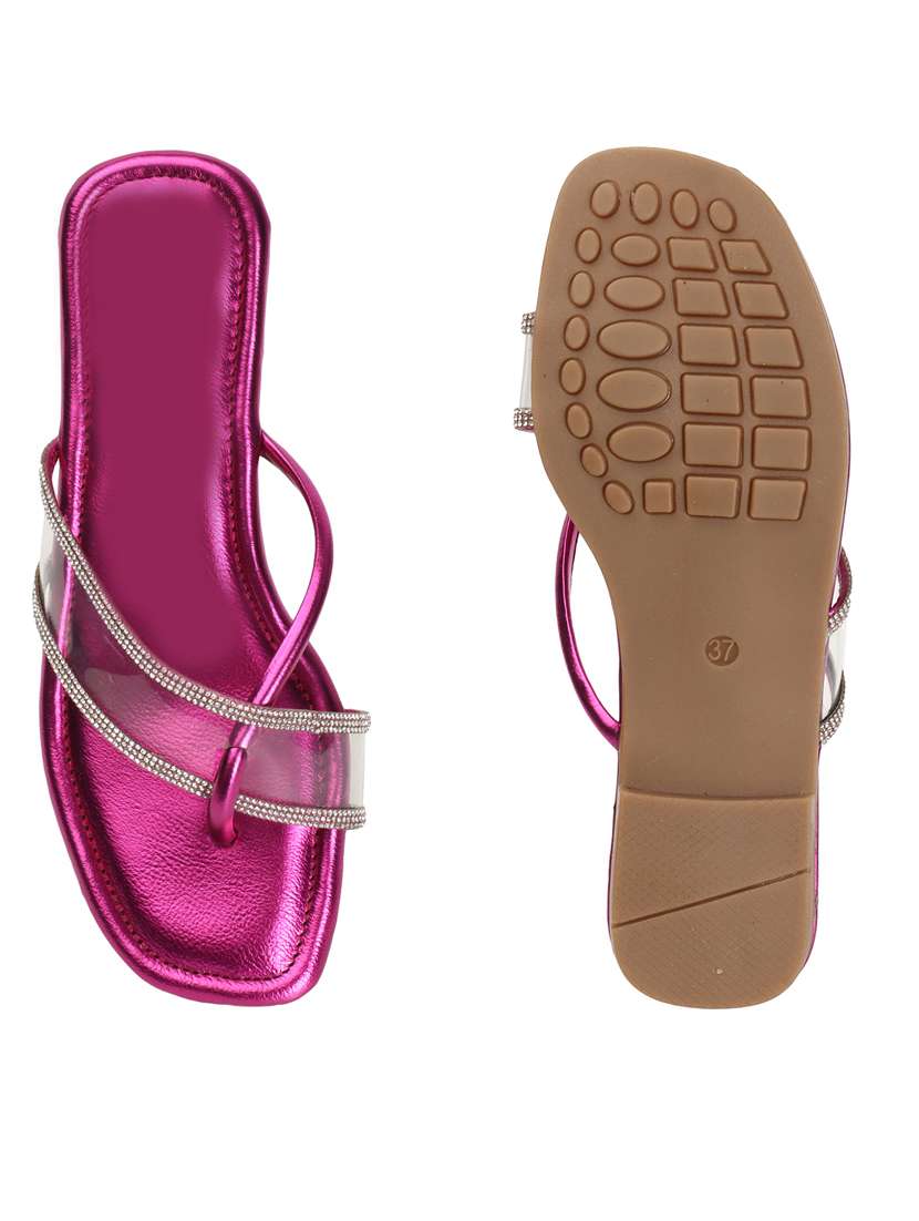 women pink slip on sandal - 21383003 -  Standard Image - 3