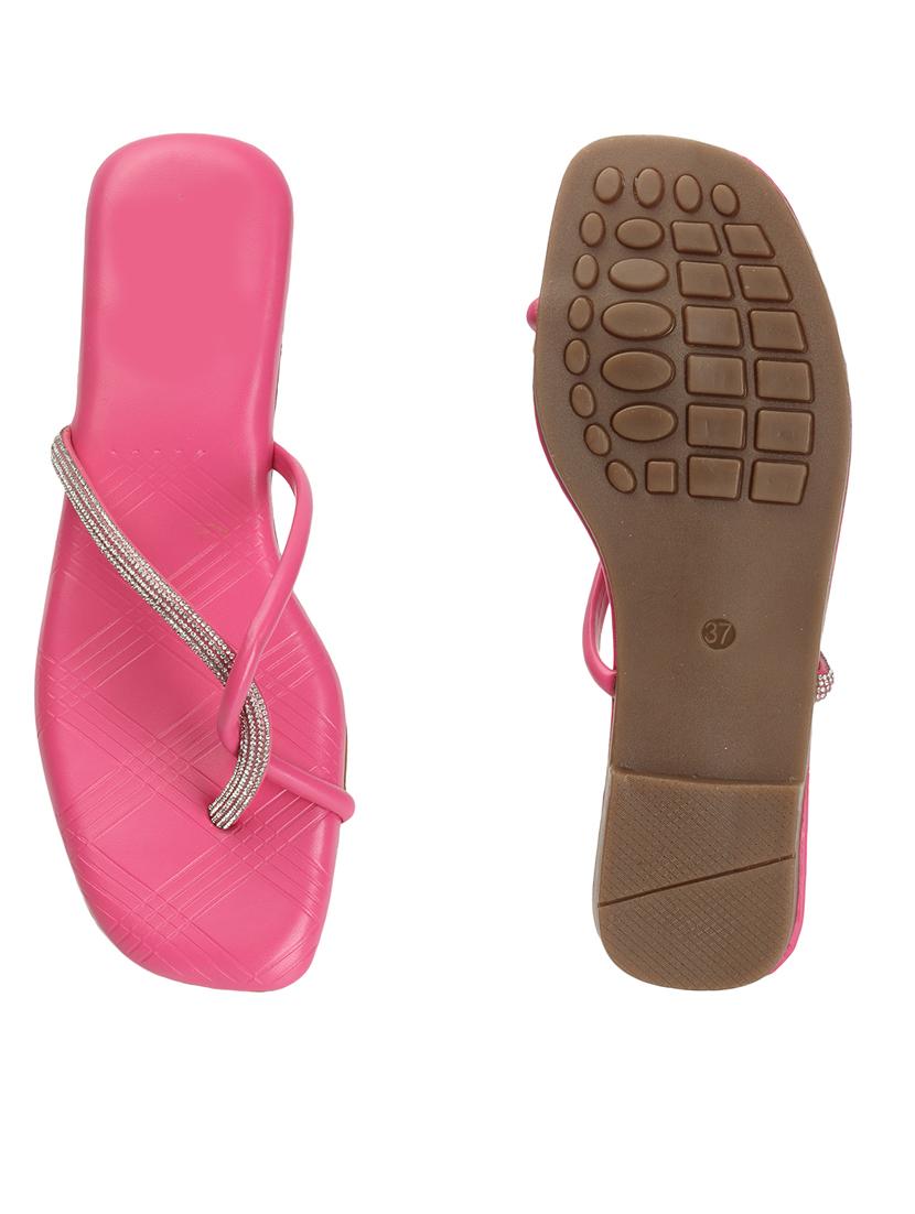 women pink slip on sandal - 21383030 - Standard Image - 3