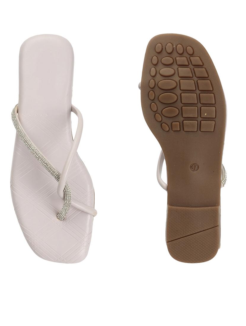 women white slip on sandal - 21383031 - Standard Image - 3