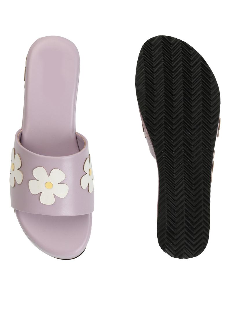 women lavender slip on wedges - 21383035 - Standard Image - 3
