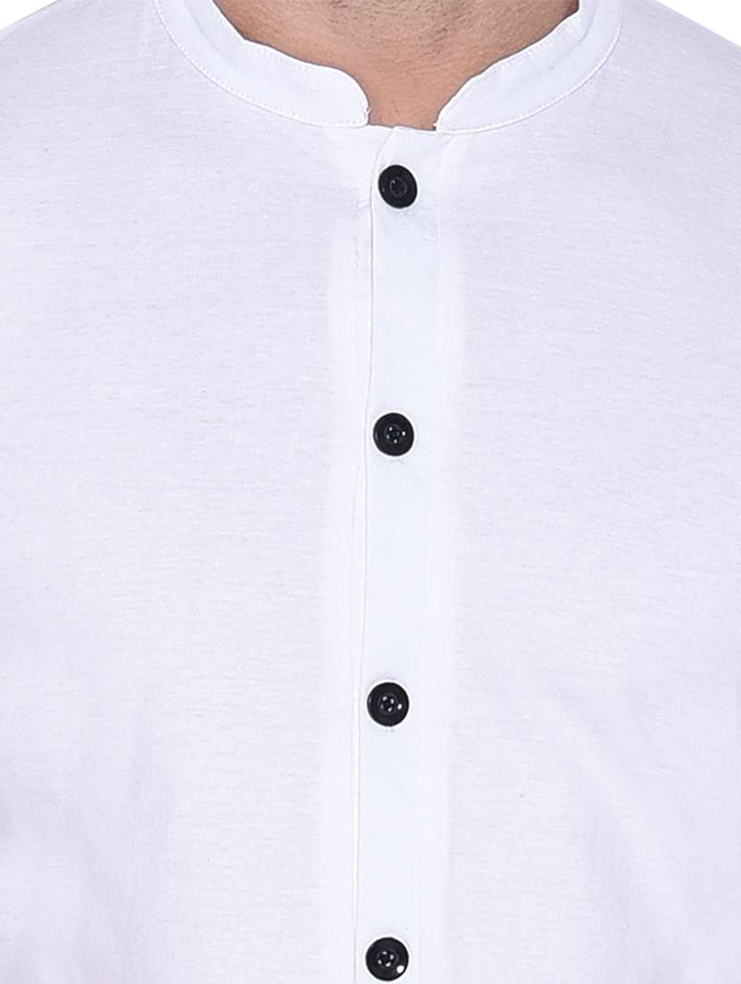 men short sleeved color block casual shirt - 21383515 -  Standard Image - 3