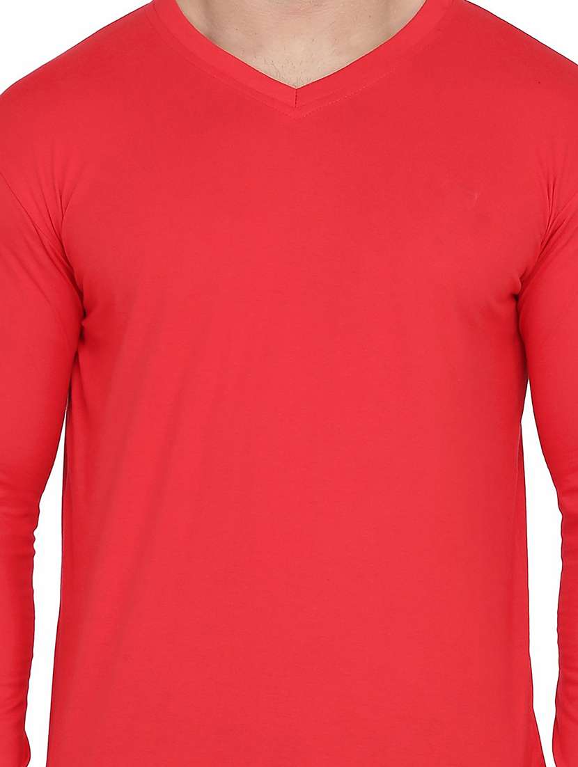 men long sleeved solid t-shirt - 21383648 -  Standard Image - 3