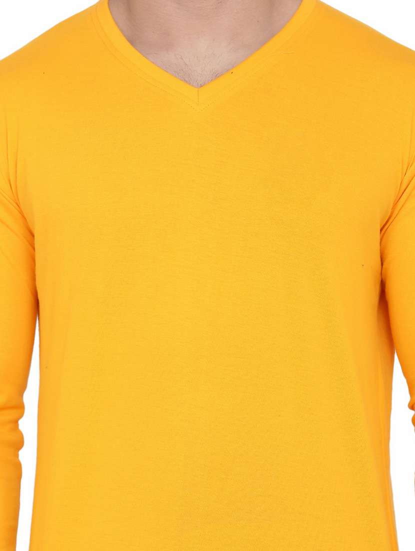 men long sleeved solid t-shirt - 21383651 -  Standard Image - 3