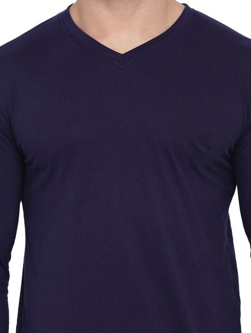 men long sleeved solid t-shirt - 21383652 -  Standard Image - 3