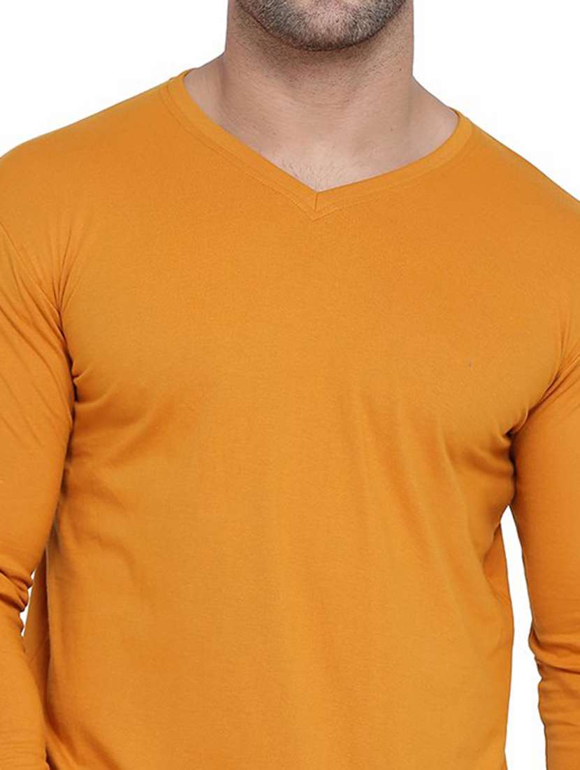 men long sleeved solid t-shirt - 21383654 -  Standard Image - 3