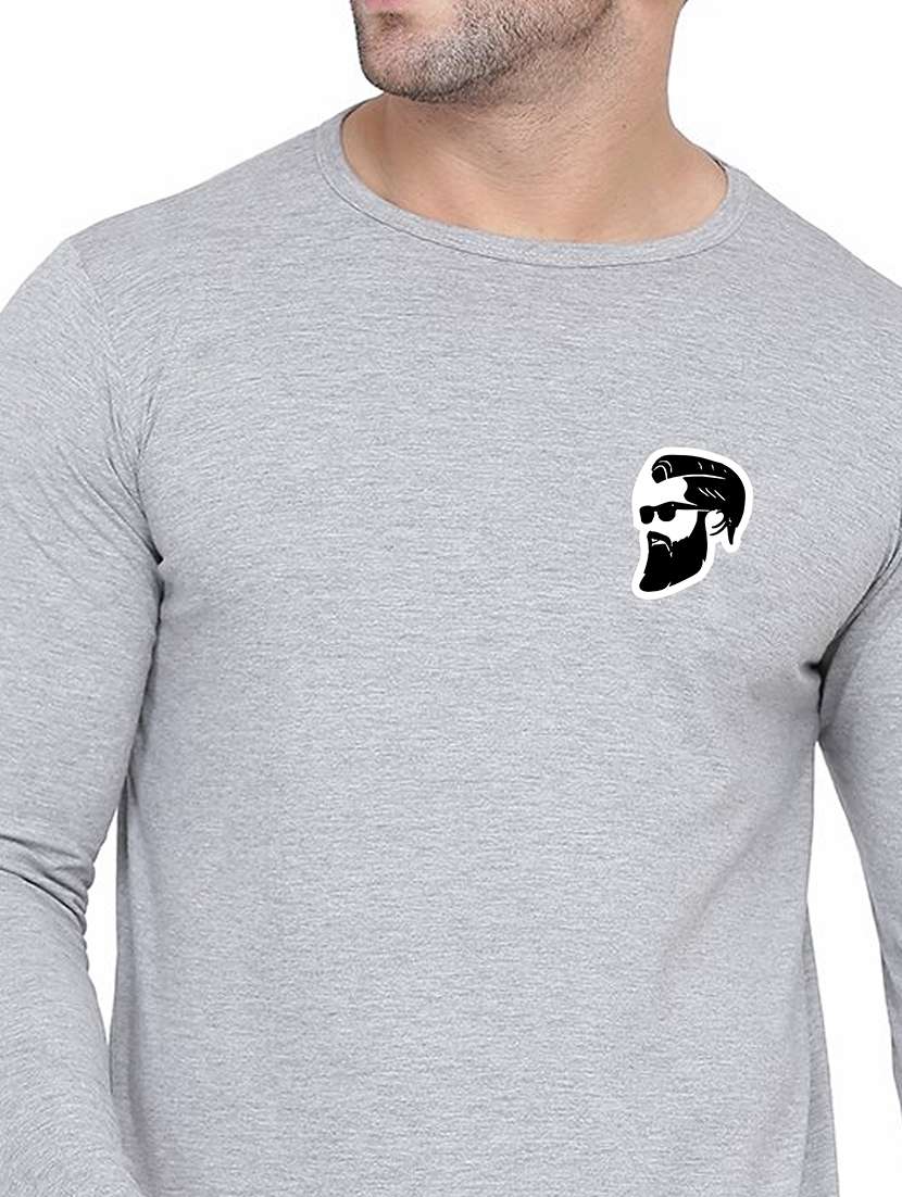 men placement print long sleeve t-shirt - 21383895 -  Standard Image - 3