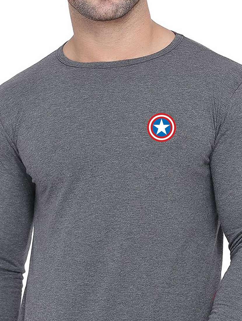 men placement print long sleeve t-shirt - 21383948 -  Standard Image - 3