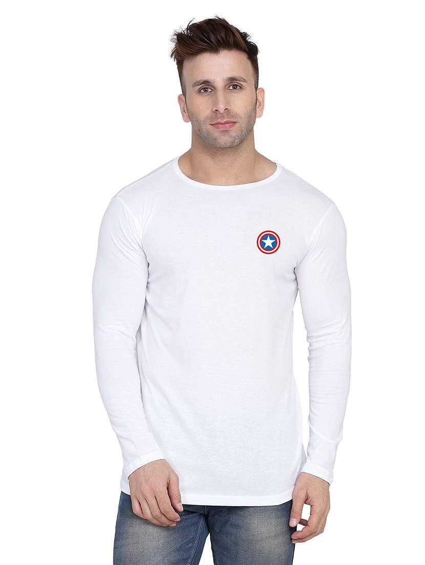 men placement print long sleeve t-shirt