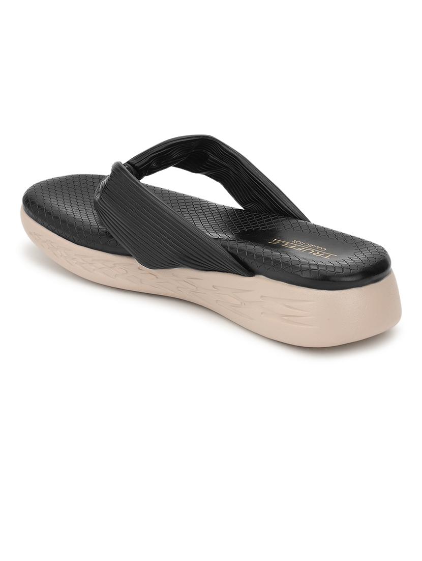 women black slip on sandal - 21384938 - Standard Image - 3