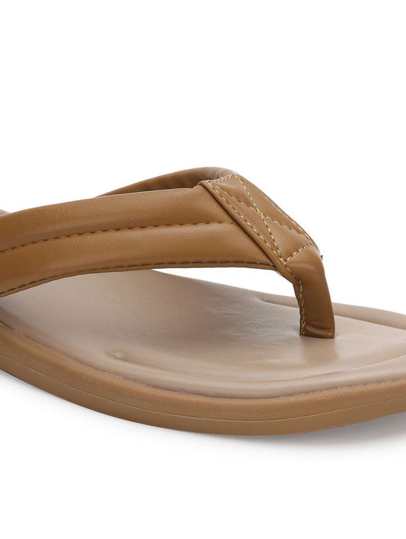 women khaki slip on sandal - 21384942 -  Standard Image - 5