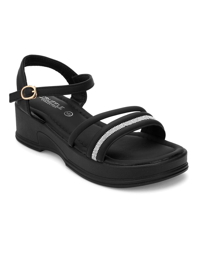 women black ankle strap sandal - 21384961 - Zoom Image - 0
