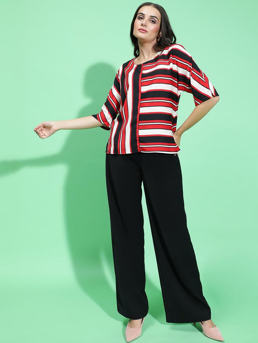 women red polyester regular top - 21384999 - Standard Image - 3