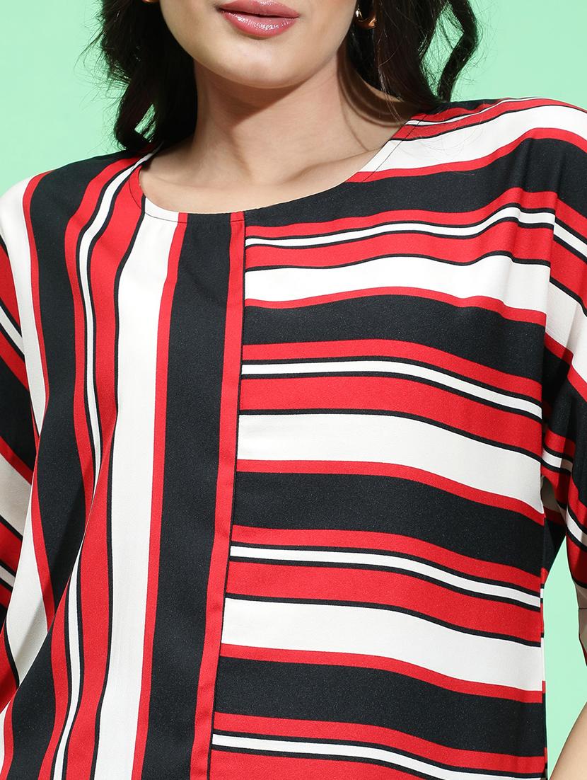 women red polyester regular top - 21384999 - Standard Image - 5
