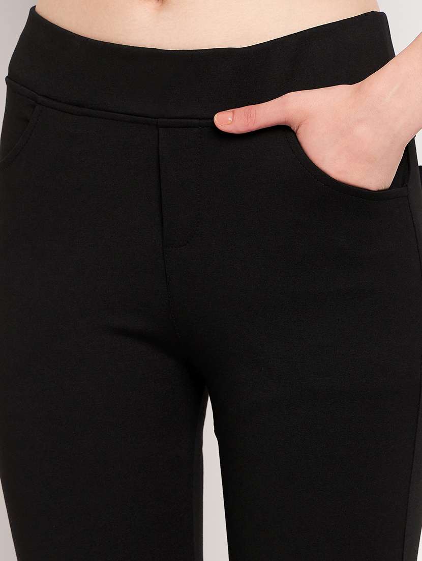 women black solids jegging - 21385105 - Standard Image - 5