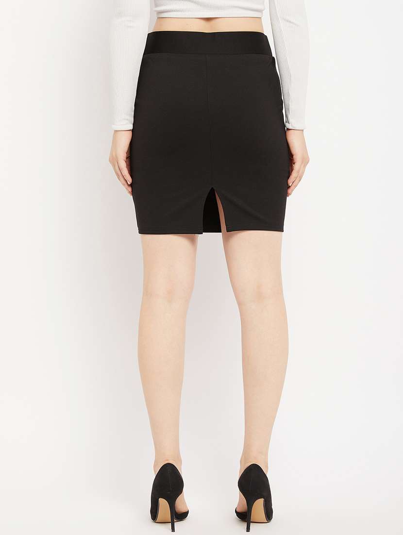black polyester pencil  skirts - 21385108 -  Standard Image - 3