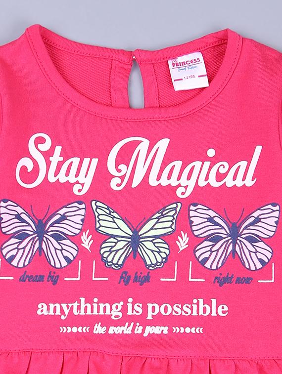 girls pink typography full length sets - 21385468 - Standard Image - 3