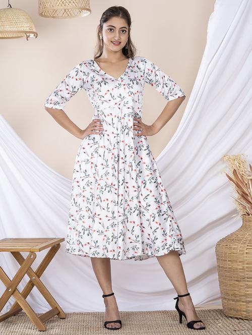 women white satin a-line dress - 21386012 -  Standard Image - 0