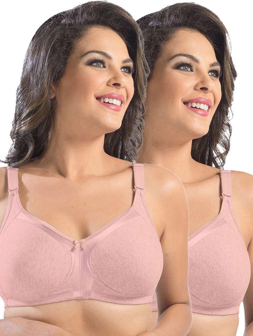 pack of 2 solid minimizer bra - 21386024 - Zoom Image - 0