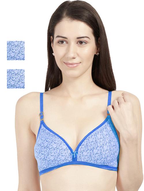 pack of 3 printed t-shirt bra - 21386180 - Standard Image - 0