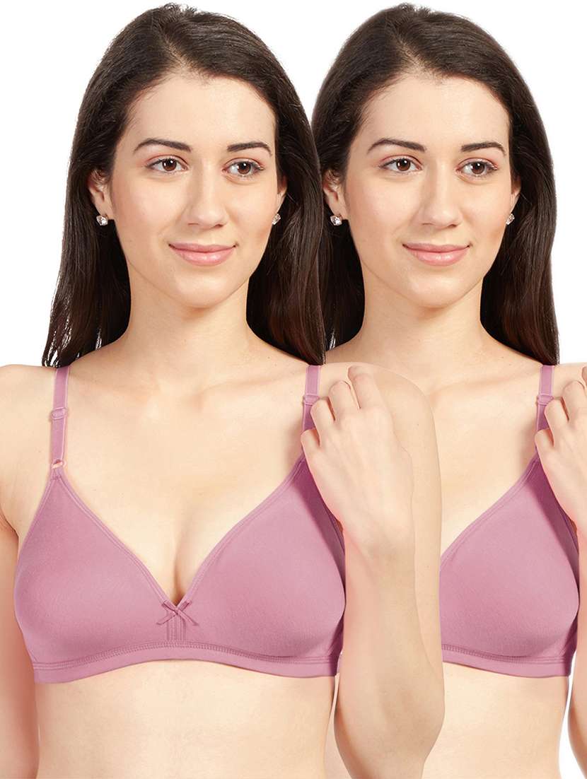 women pack of 2 solids plunge bra