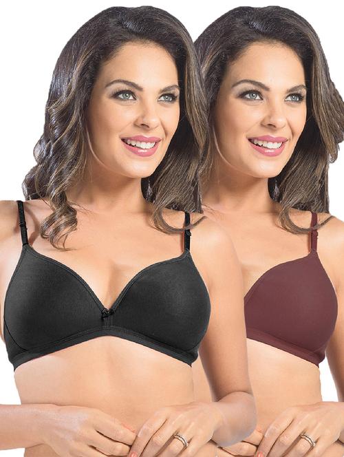 pack of 2 solid t-shirt bra - 21386375 -  Standard Image - 0