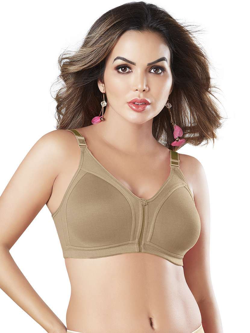  women solid cotton minimizer bra