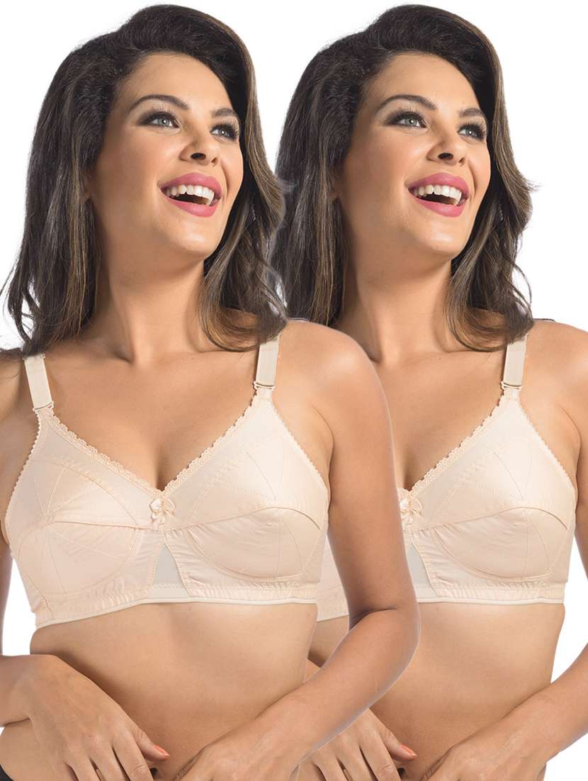 pack of 2 women solid regular bra