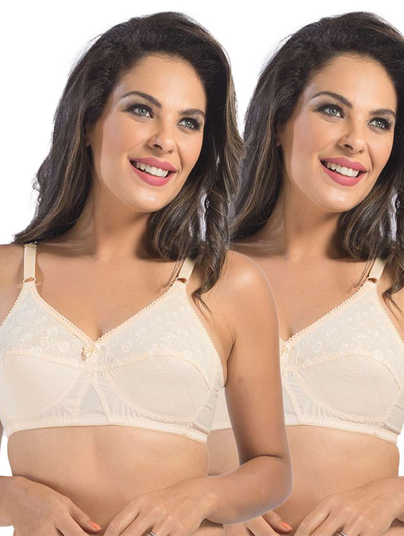 pack of 2 women solid regular bra