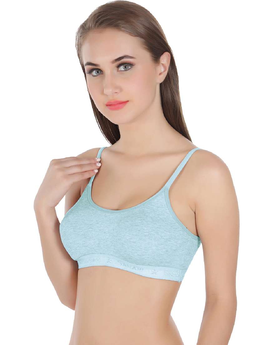 pack of 2 solid cotton blend sports bra - 21386814 -  Standard Image - 3