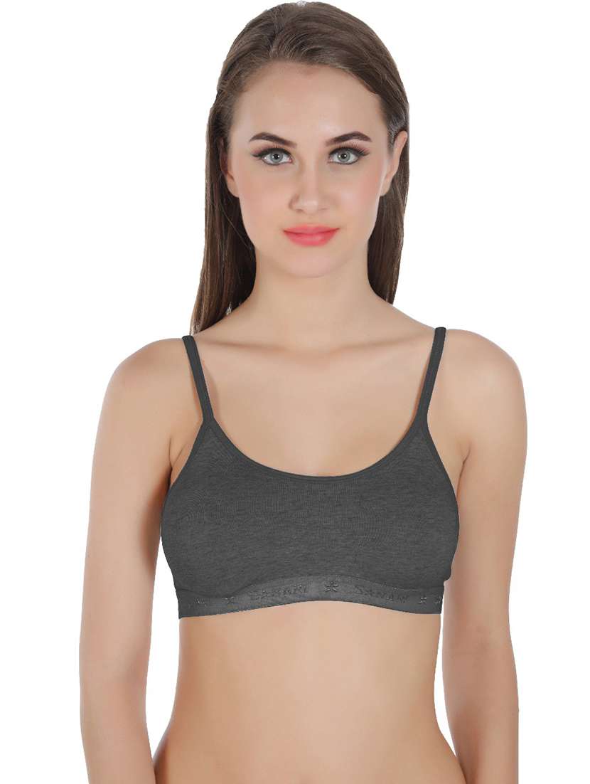 women solid sports bra
