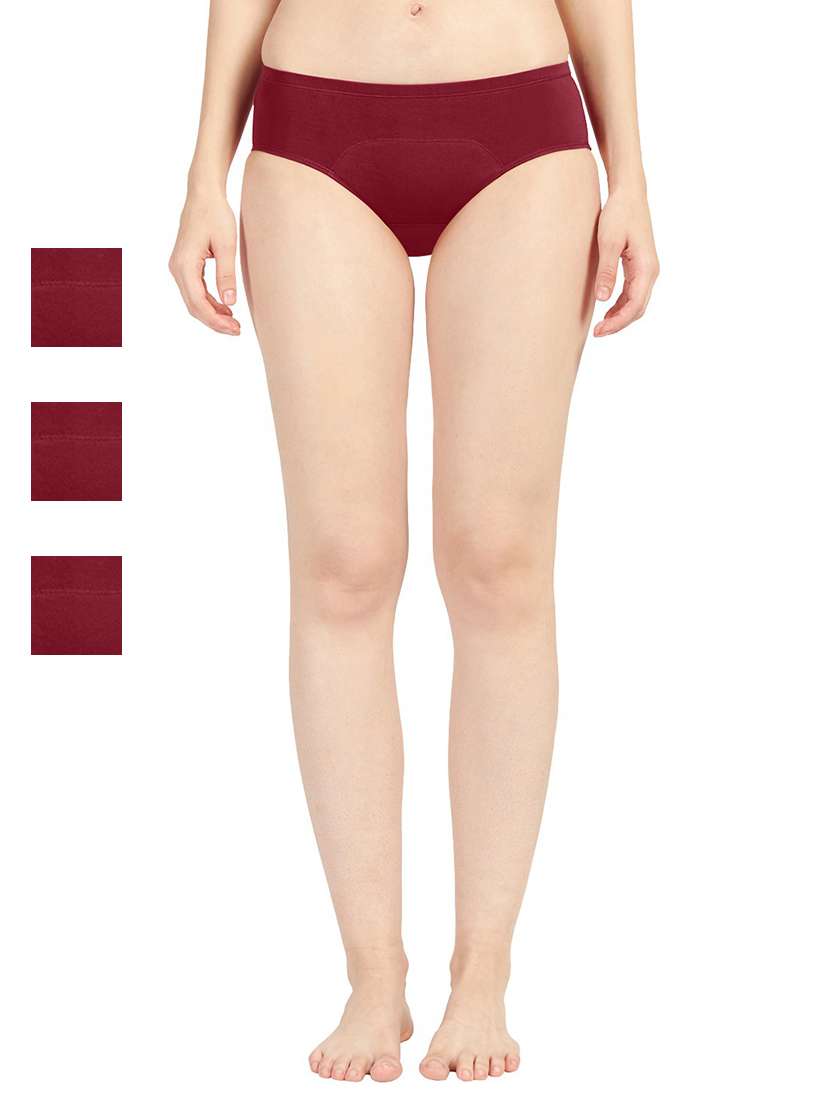 women solid hipster panty combo