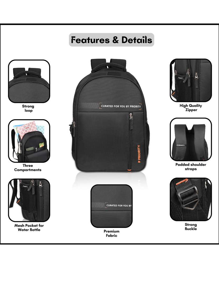 men zip closure backpack - 21387230 -  Standard Image - 5