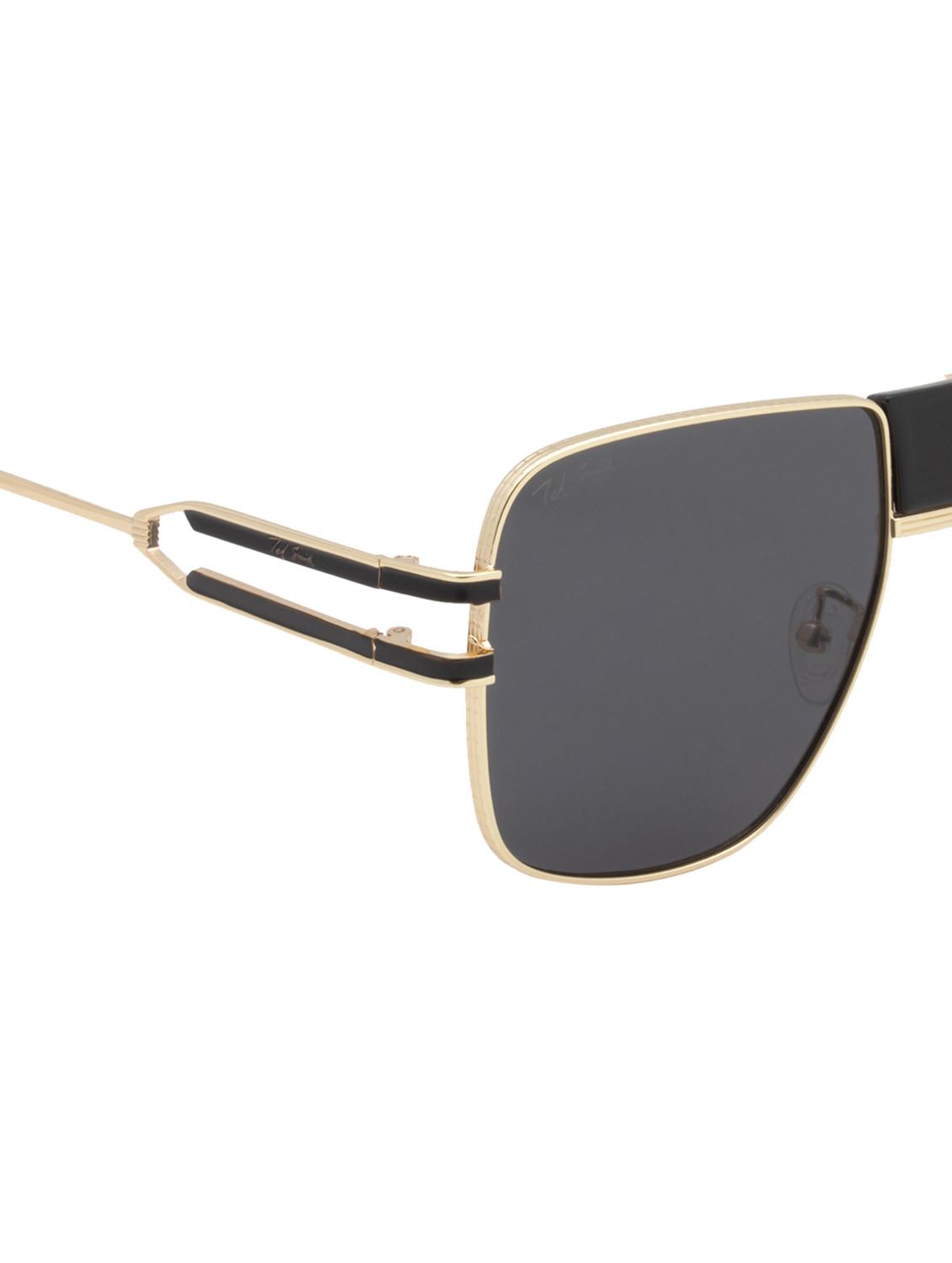 ted smith full rim aviator shape branded latest and stylish sunglasses | polycarbonate lens & 100 % uv protection | men & women - 21387307 - Standard Image - 5