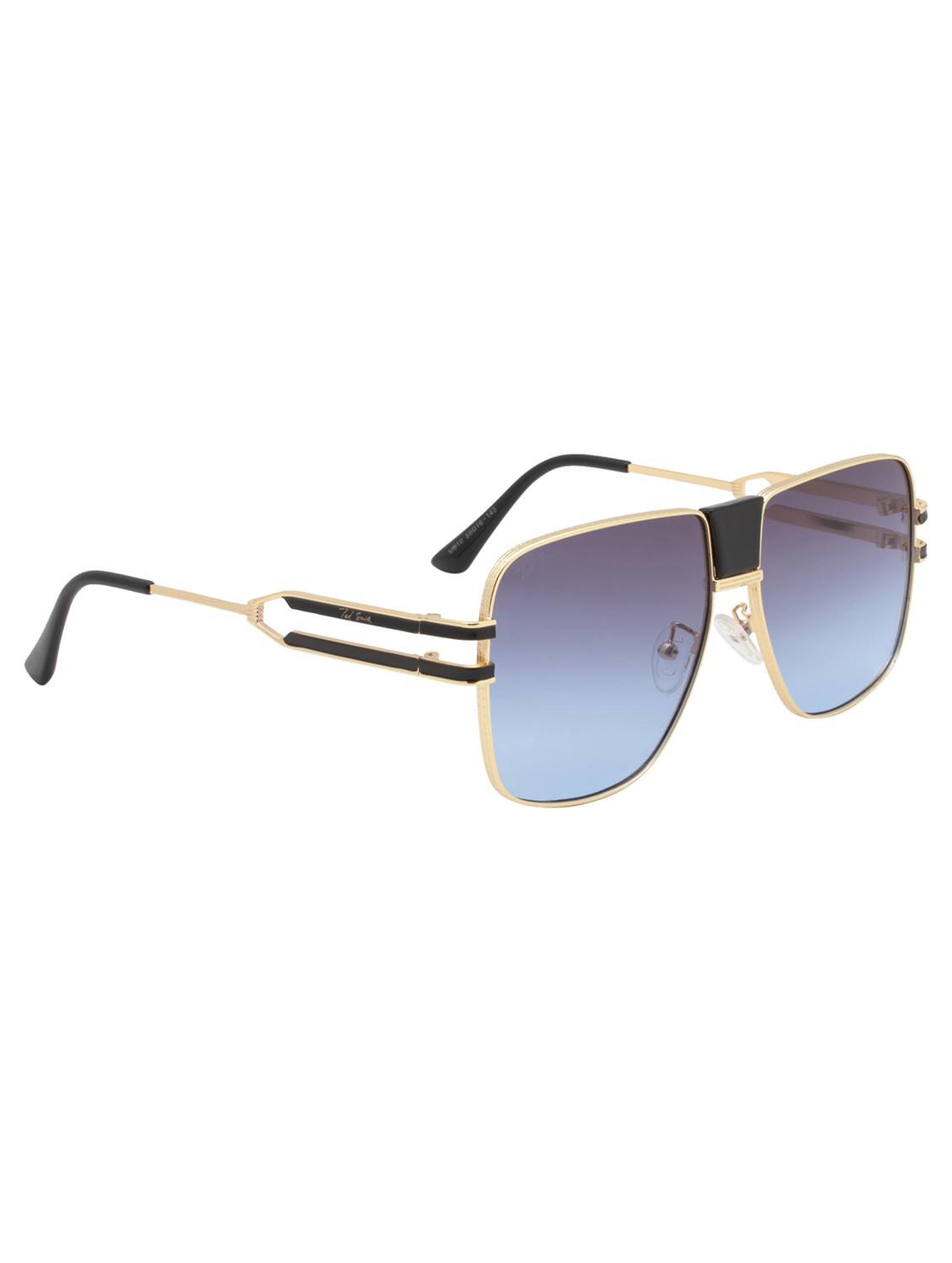 ted smith full rim aviator shape branded latest and stylish sunglasses | polycarbonate lens & 100 % uv protection | men & women - 21387308 - Standard Image - 3